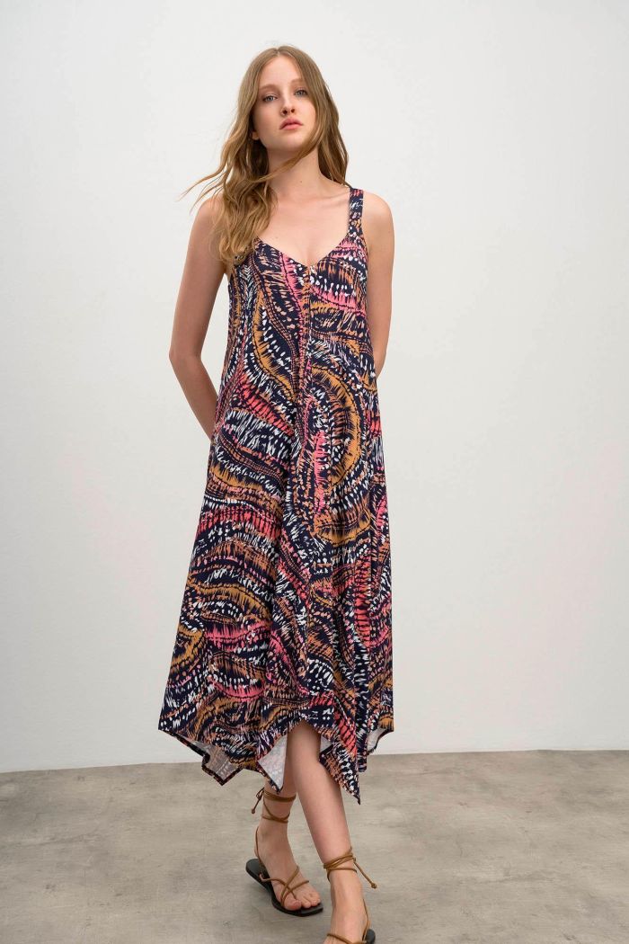 Printed Sleeveless Dress