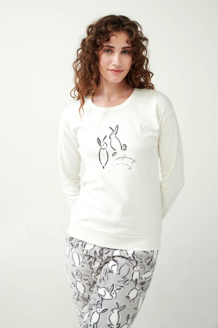 Pyjamas with Bunny Print