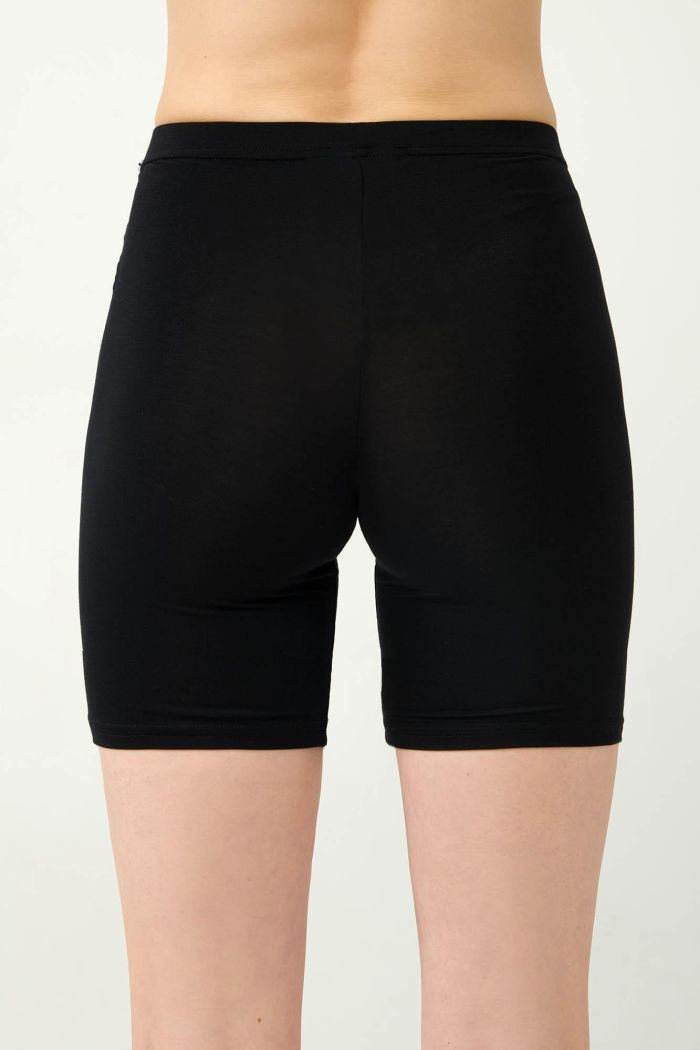 Micromodal Μαύρο Biker Shorts