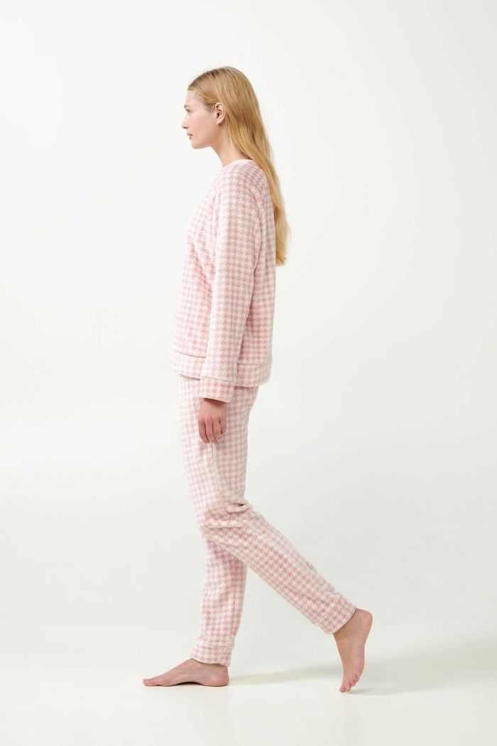 Pied de Poule Flannel Fleece Pyjamas