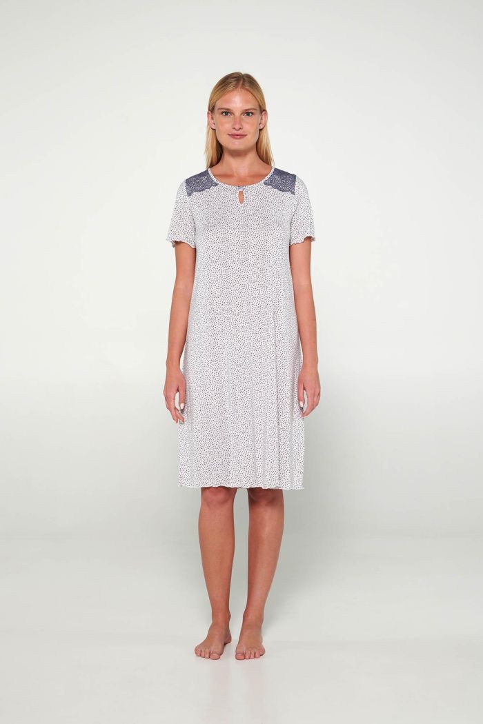 Nightgown with Short Sleeves