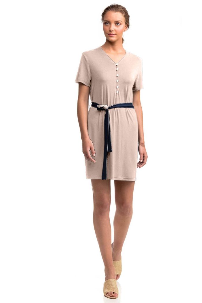 Dress with Tie Waist Belt