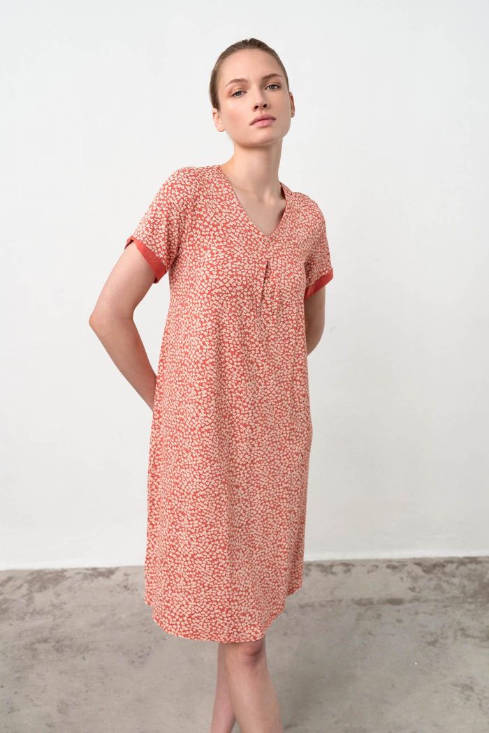 Nightgown with Short Sleeves