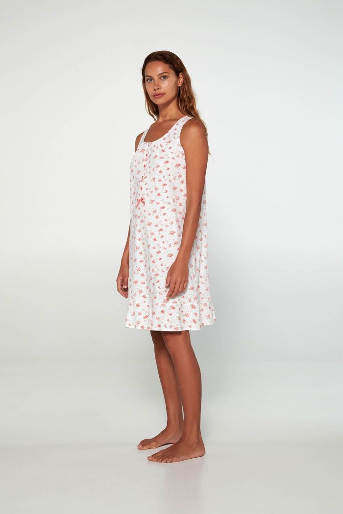 Nightgown with Button Placket