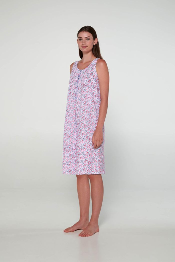 Nightgown with Button Placket