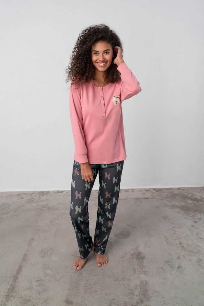 Pyjamas with Button Placket