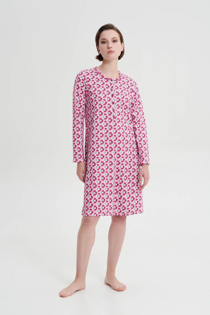 Nightgown with Button Placket