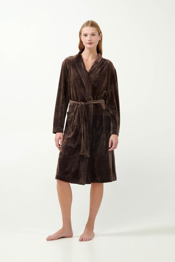 Plain Velvet Robe