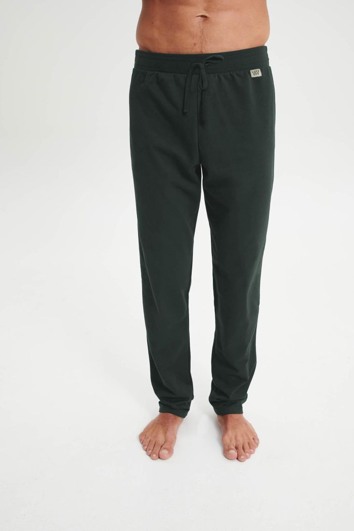 Plain pantaloni fleece cu buzunare