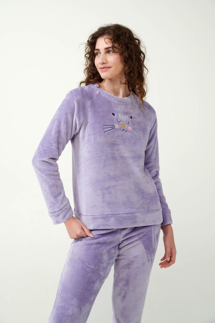 Pijama Violet Fleece