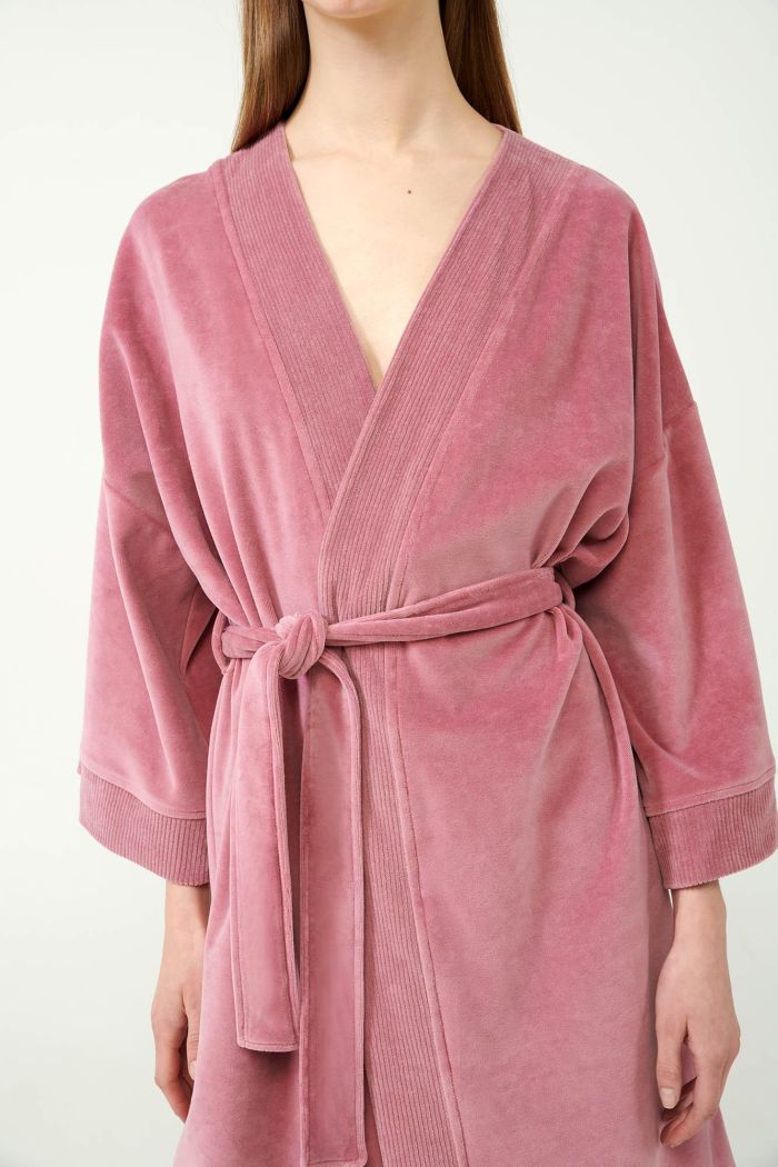 Plain Velvet Robe