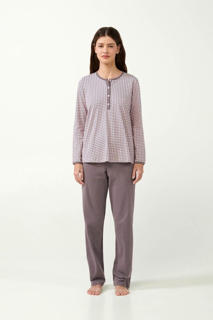 Pijama pentru gravide Houndstooth