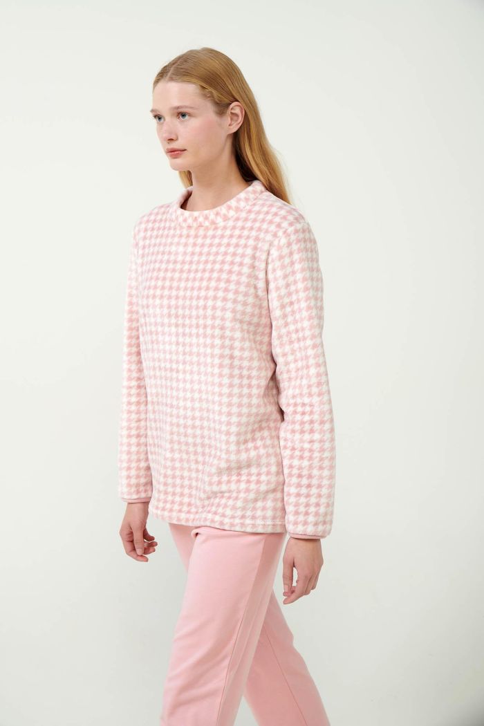 Pied de Poule Flannel Fleece Pyjamas