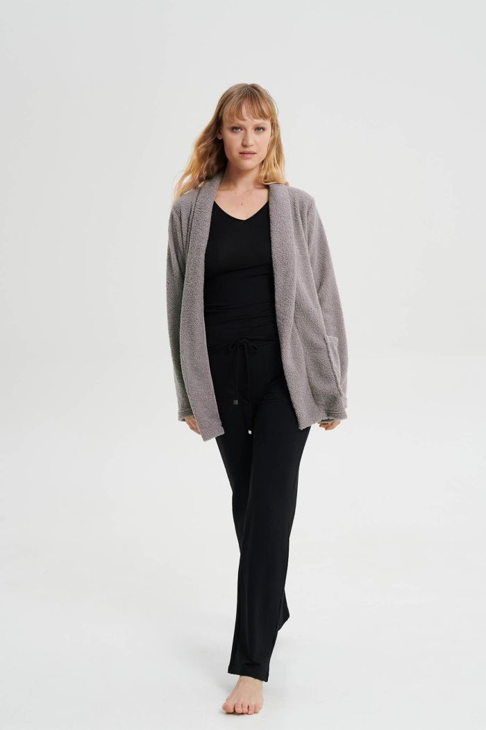 Plain Jacket with Pockets