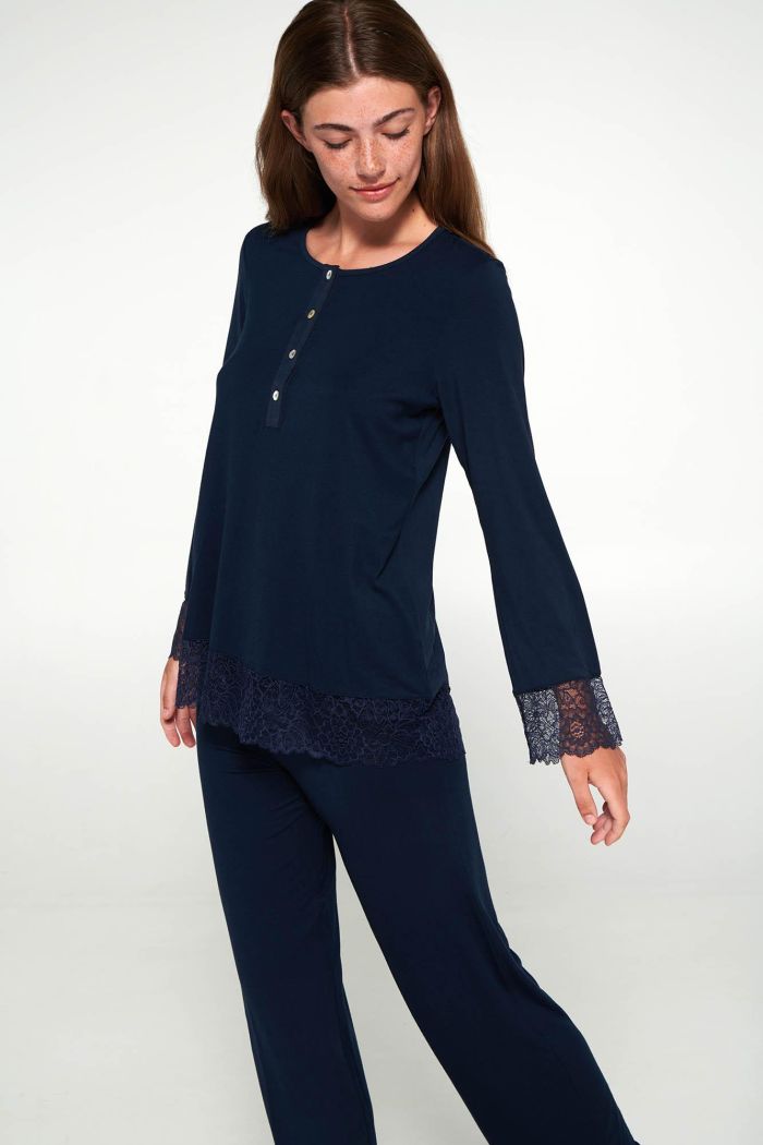 Pyjamas with Button Placket