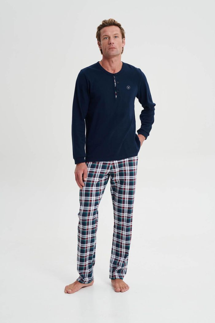 Pyjamas with Button Placket