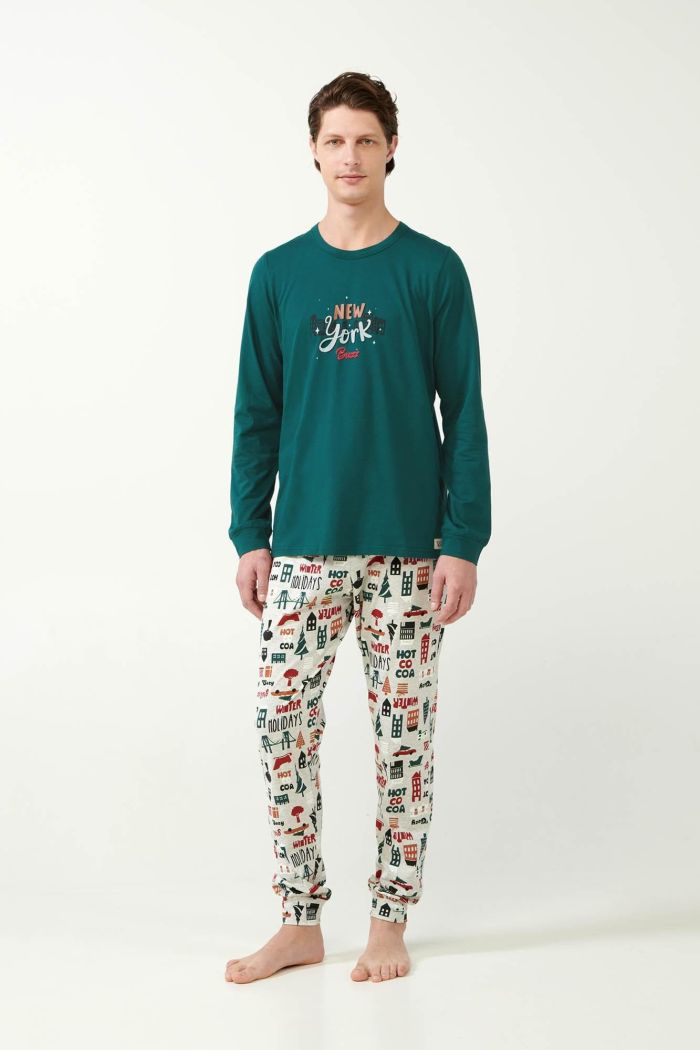 Pijama Festive Vibe Print