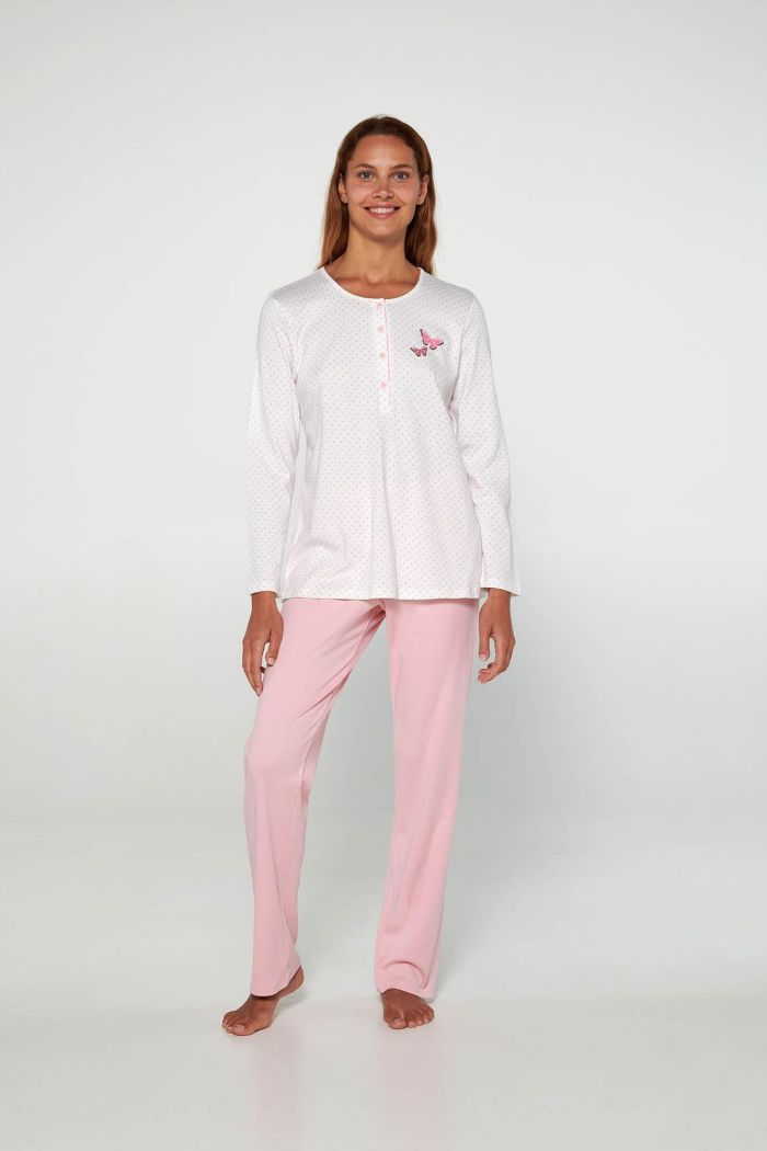 Pyjamas with Button Placket