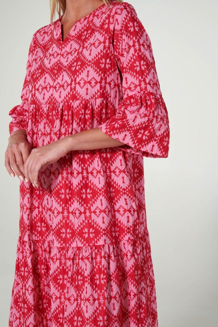 Printed long Caftan