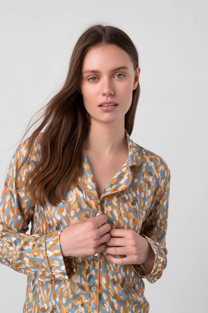 Printed Buttoned Pyjamas