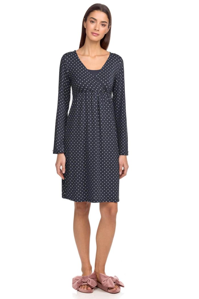 Polka dot Maternity Nightgown